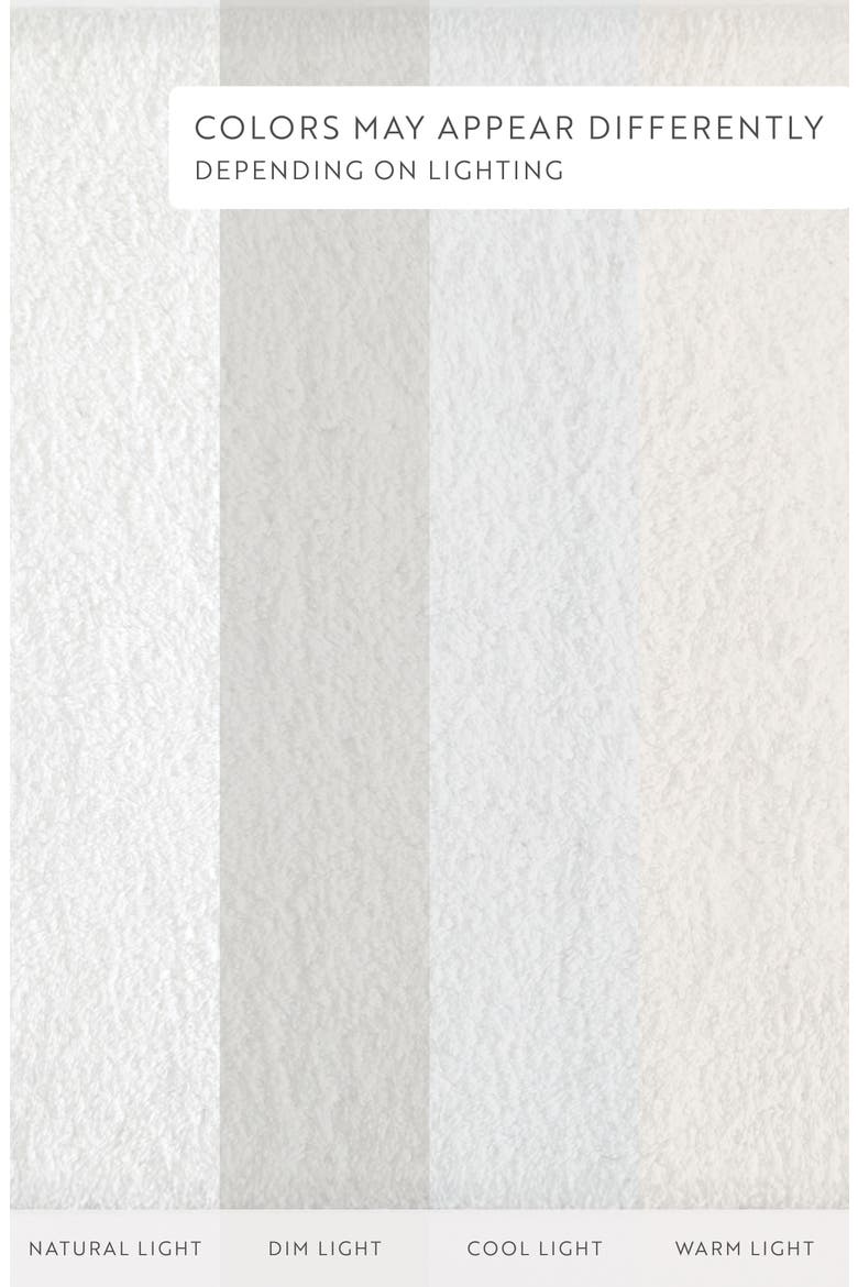 Reversible Cotton Bath Mat, Alternate, color, WHITE