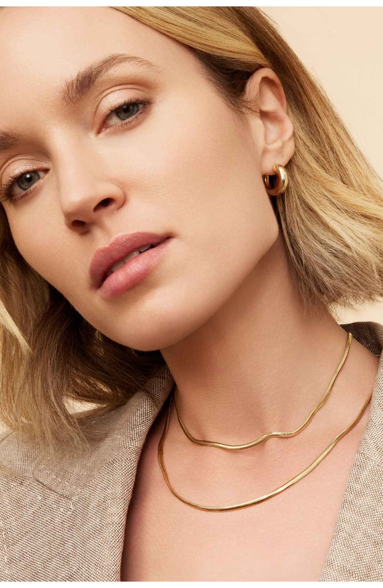 Oradina 14K Yellow Gold Snake Charmer Chain Necklace, Alternate, color, Yellow Gold