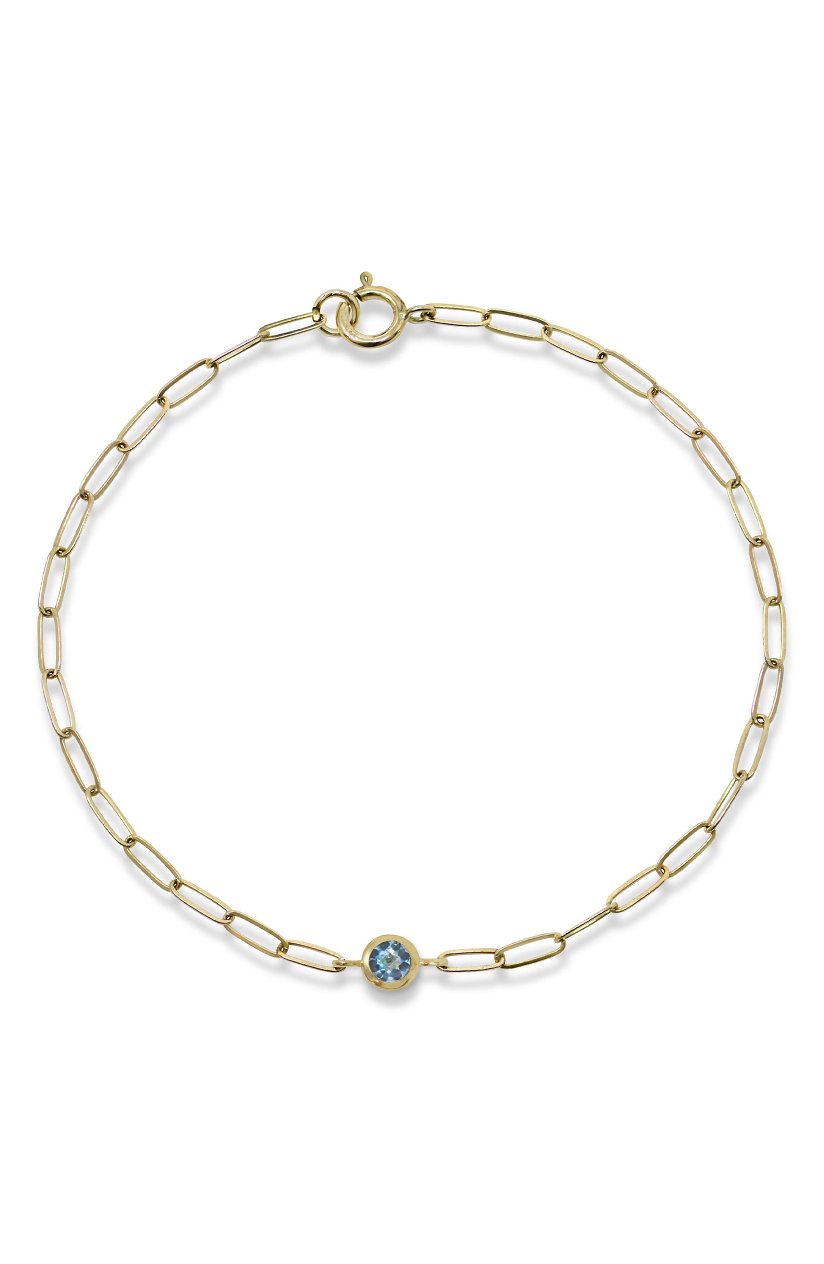 selected 14K YELLOW GOLD/ BLUE TOPAZ