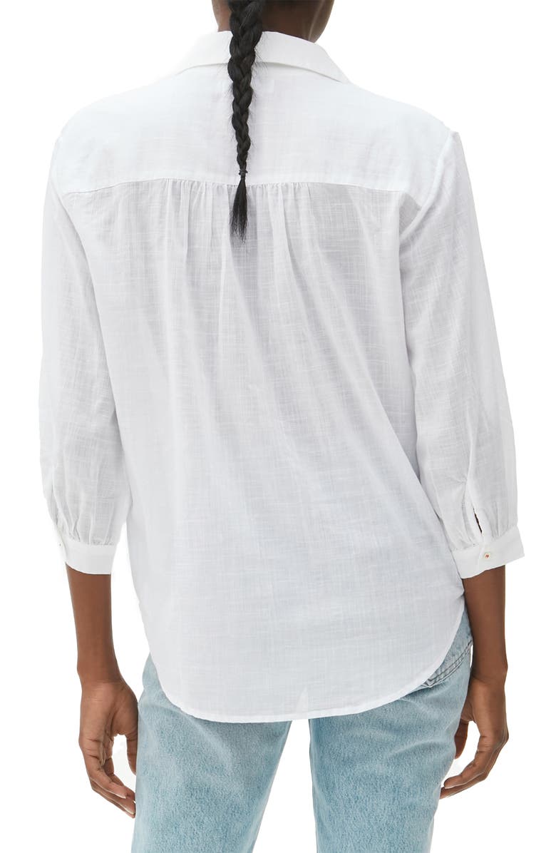 Michael Stars Robyn Cotton Button-Up Shirt, Alternate, color, 