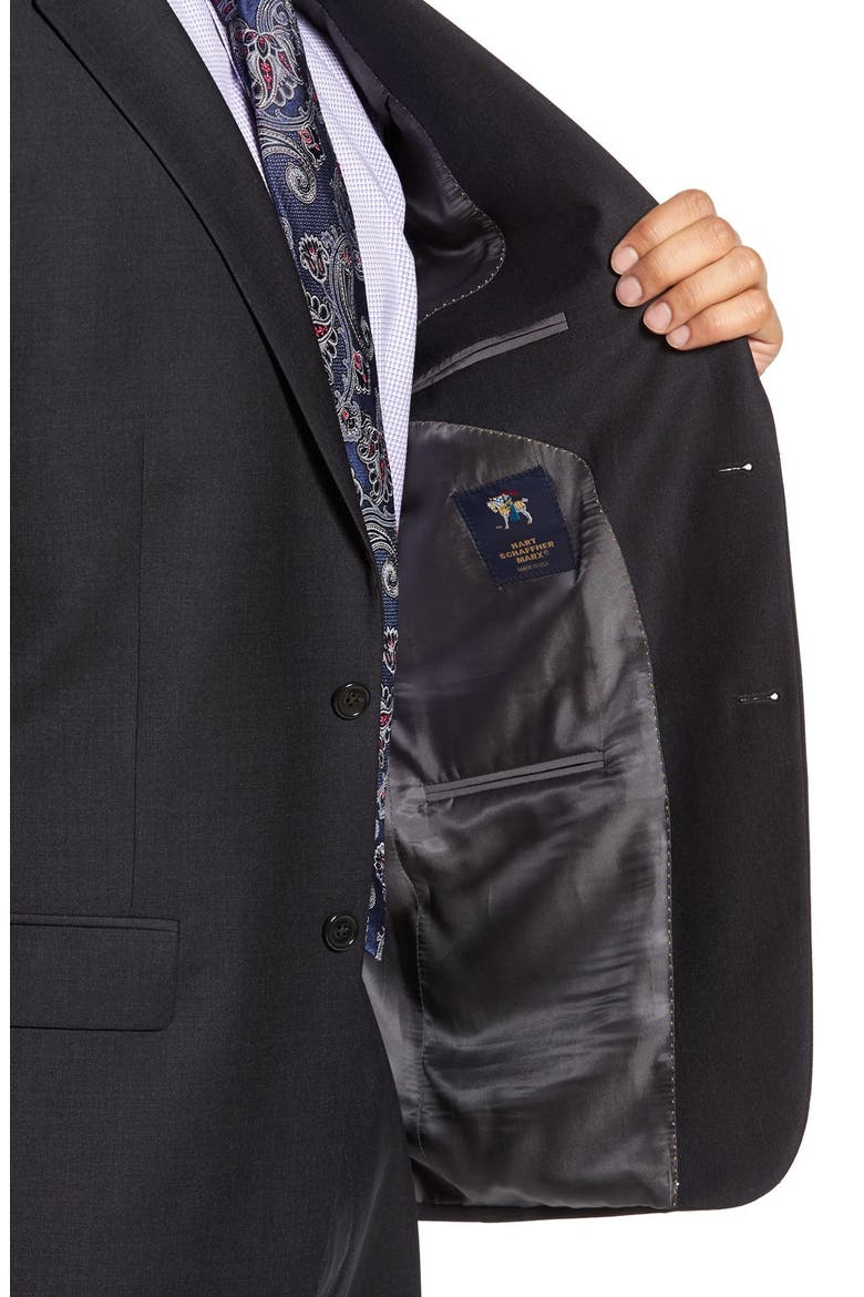 Chicago Classic Fit Solid Wool Suit, Alternate, color, CHARCOAL