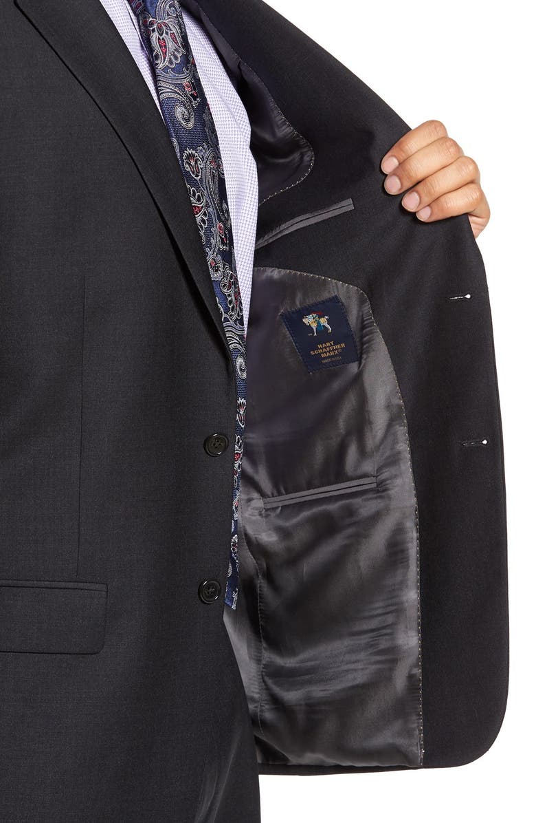 Hart Schaffner Marx Chicago Classic Fit Solid Wool Suit, Alternate, color, 