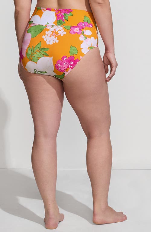 LANDS' END LANDS' END CHLORINE RESISTANT PINCHLESS HIGH WAISTED BIKINI BOTTOMS