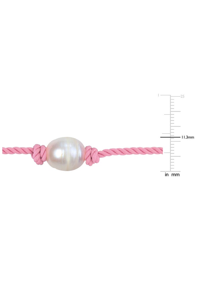 Cultured Freshwater Pearl Corded Slider Bracelet, Alternate, color, PINK