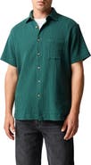 Rodd & Gunn Adams Flat Weekend Fit Short Sleeve Stretch Seersucker Button-Up Shirt