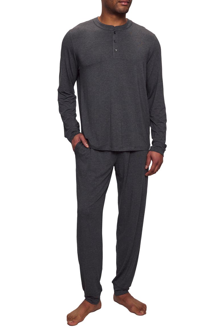 Henry Jersey Pajamas, Main, color, CHARCOAL HEATHER