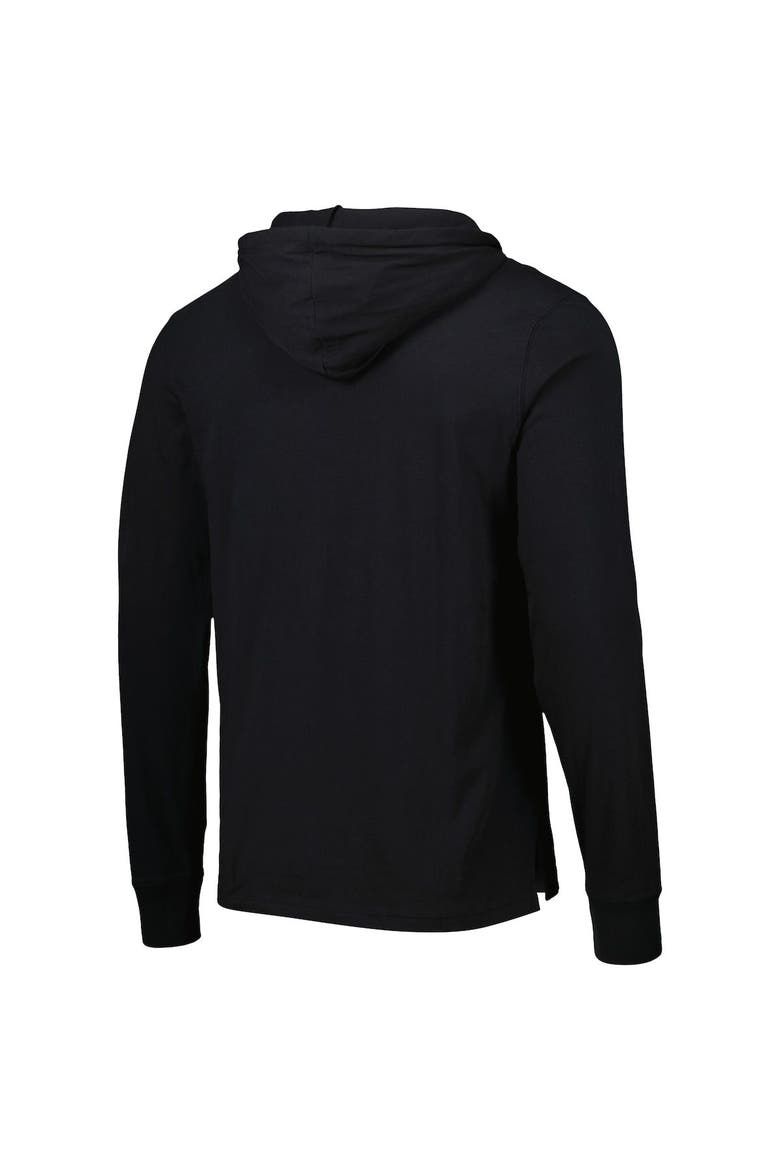 Men's '47 Black New Orleans Saints Field Franklin Hooded Long Sleeve T-Shirt, Alternate, color, Black
