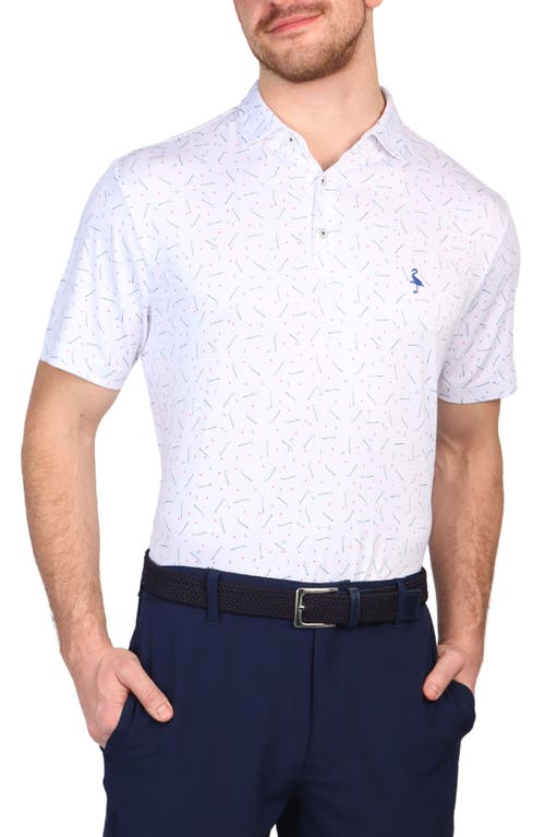 Tailorbyrd Golf Clubs Performance Golf Polo In White