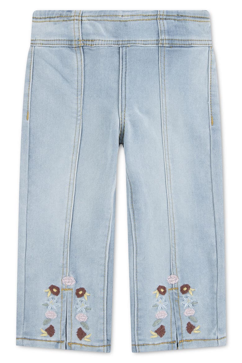 Kids' Embroidered Wide Leg Jeans, Main, color, FAR AND WIDE