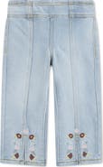 Levi's Kids' Embroidered Wide Leg Jeans