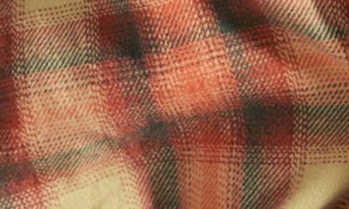 Free People Ashley Oversize Plaid Cotton Button-up Shirt In Red