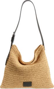 AllSaints Asha Straw Shoulder Bag