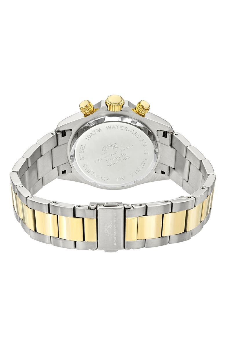 PORSAMO BLEU Preston Bracelet Strap Multifunction Watch, 41mm, Alternate, color, Two-Tone
