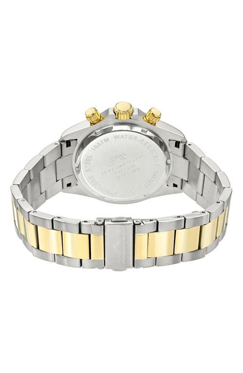 Porsamo Bleu Preston Bracelet Strap Multifunction Watch, 41mm In Two-tone