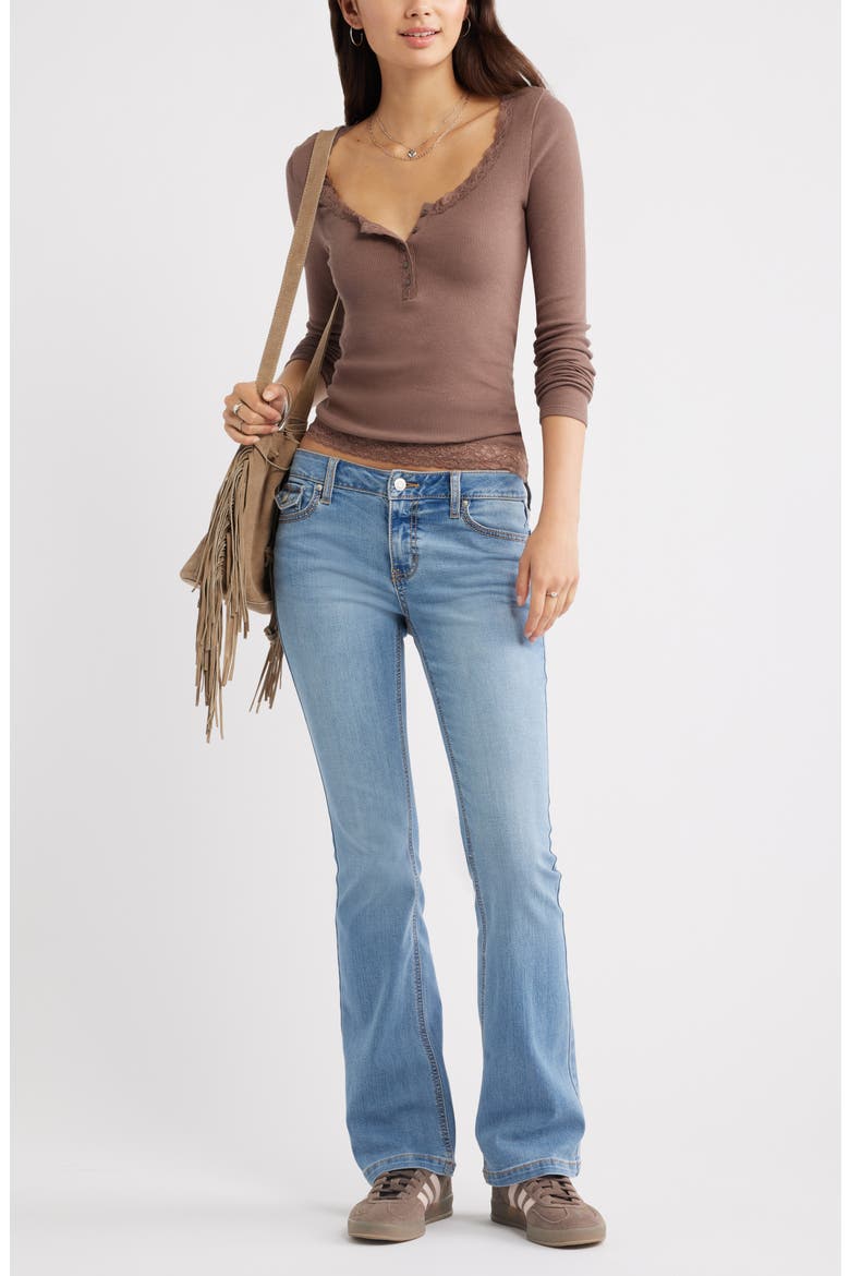 Low Rise Stretch Bootcut Jeans, Alternate, color, WESTERN WASH