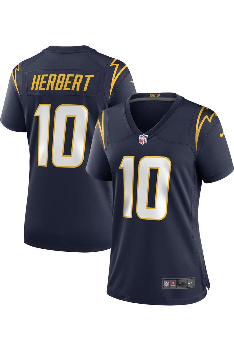 Women's Nike Justin Herbert Navy Los Angeles Chargers Alternate Game Jersey, Main, color, Navy