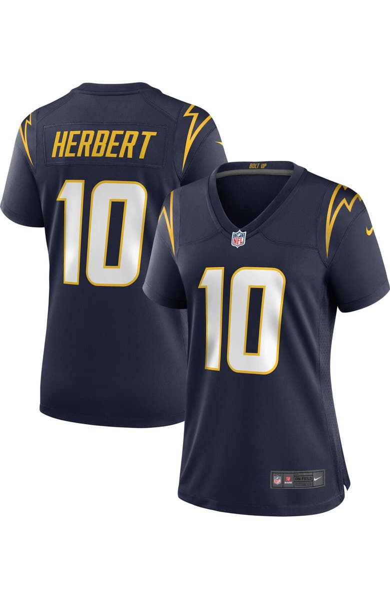 Nike Women's Nike Justin Herbert Navy Los Angeles Chargers Alternate Game Jersey, Main, color, Navy
