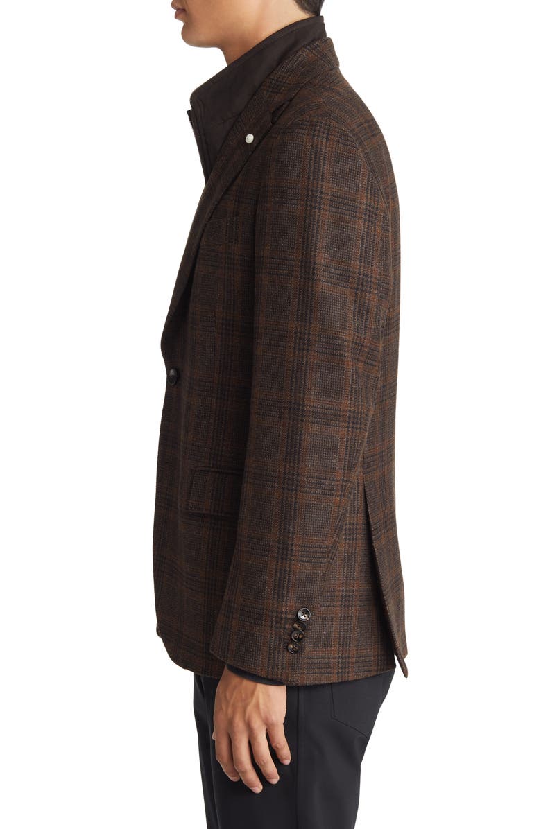 L.B.M. 1911 Plaid Wool Hybrid Sport Coat with Removable Bib, Alternate, color, 