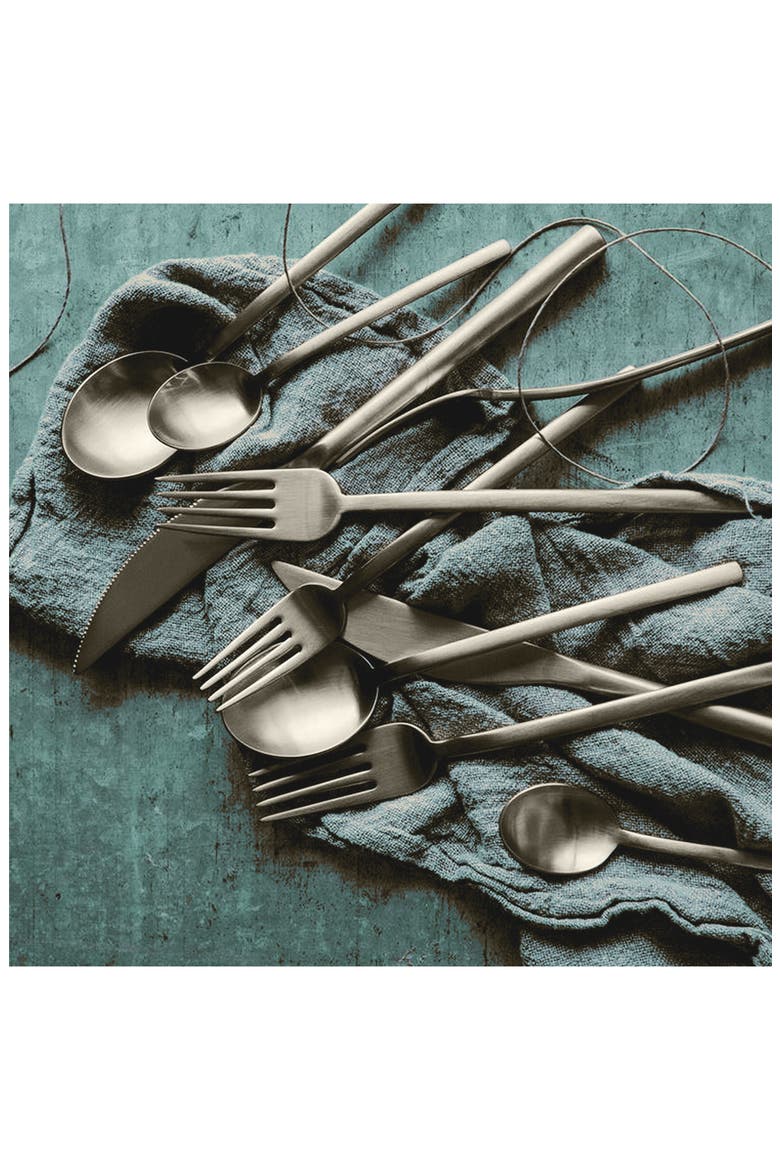 Due Ice 5-Piece Place Setting, Alternate, color, CHAMPAGNE