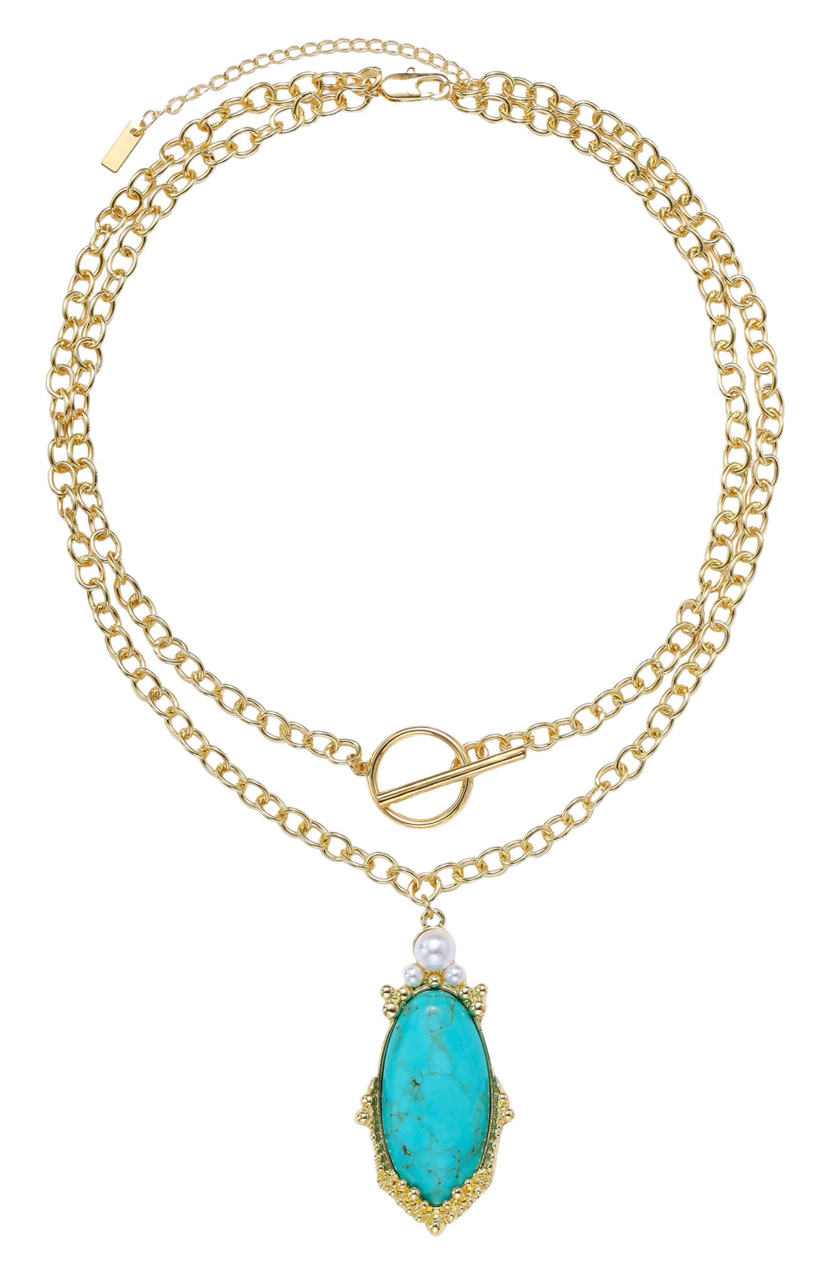 selected GOLD/ TURQUOISE