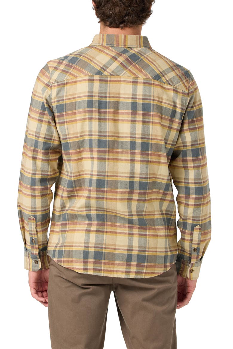 Winslow Plaid Cotton Flannel Button-Up Shirt, Alternate, color, TWILL