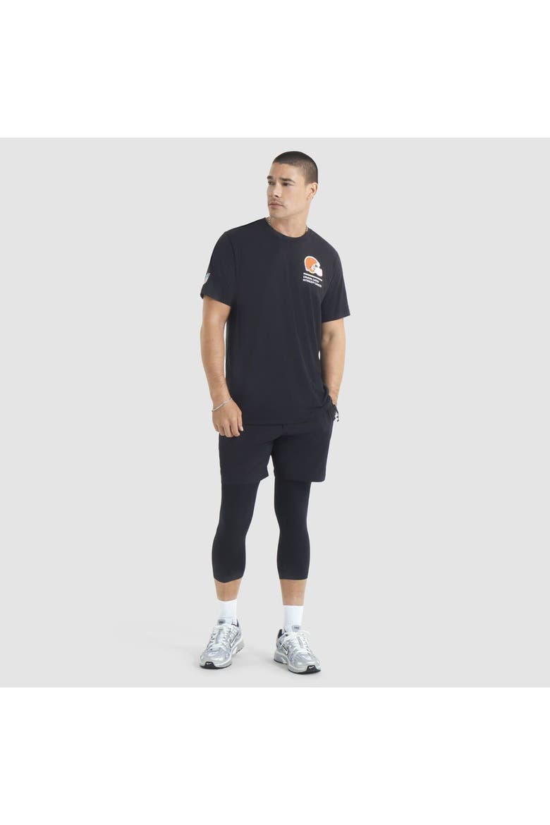 Men's Nike Black Cleveland Browns 2025 NFL Crucial Catch Tri-Blend Dri-FIT T-Shirt, Alternate, color, Black