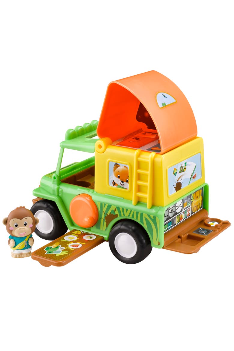Safari Jeep 4X4 Vehicle, Monkey Figure, Main, color, Multicolored