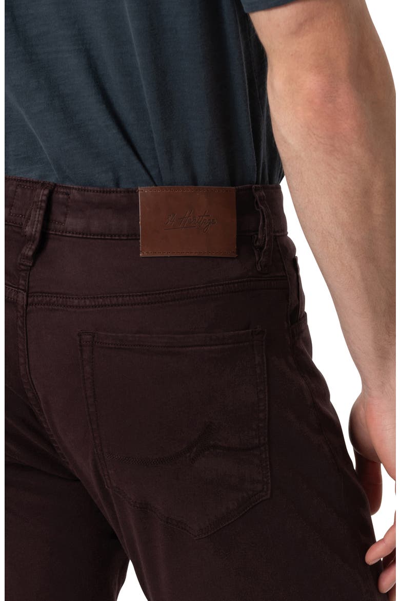 Charisma Relaxed Fit Stretch Twill Pants, Alternate, color, BURGUNDY TWILL