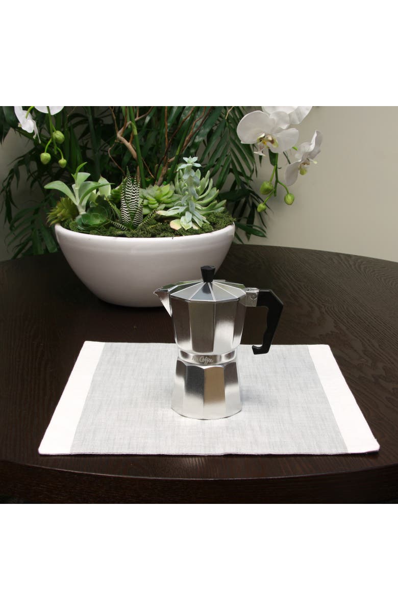 MR COFFEE Brixia 6-Cup Aluminum Stovetop Espresso Maker, Alternate, color, Metallic Silver