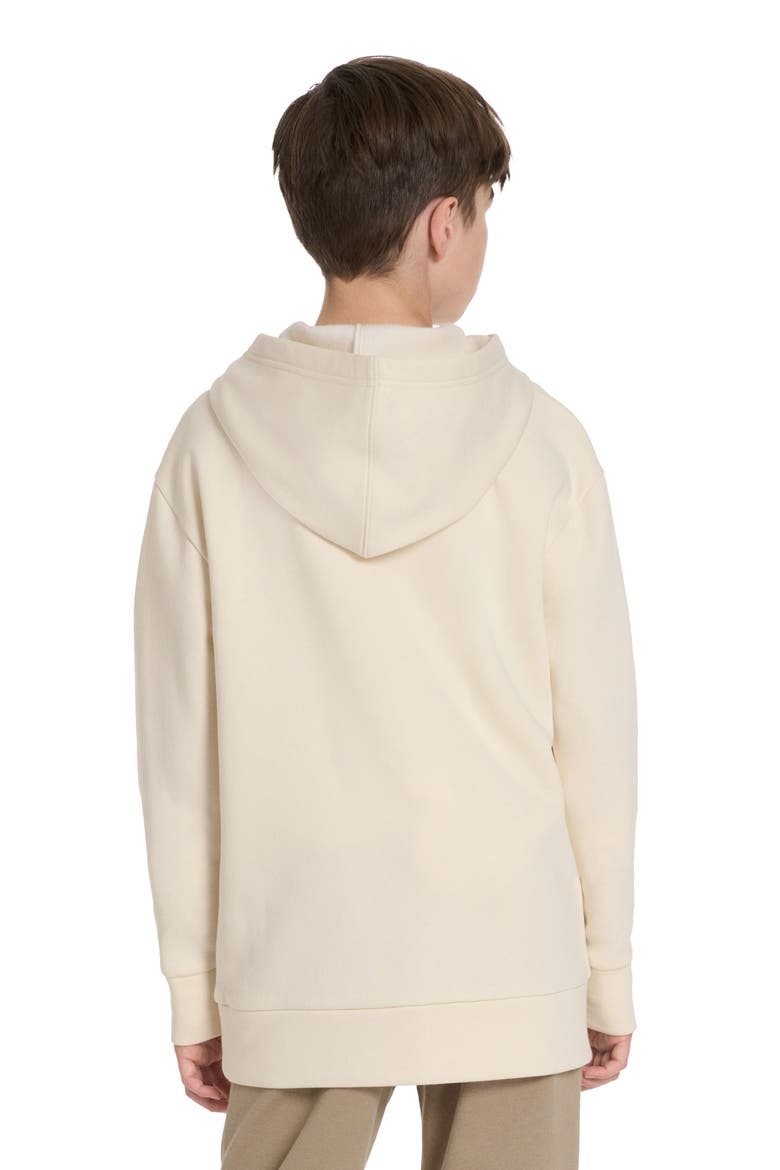 Kids' Class Pack Logo Appliqué Fleece Pullover Hoodie, Alternate, color, TAN COMBO