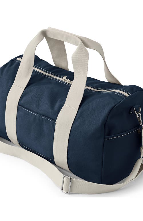 Lands' End Canvas Weekender Duffle Bag In Blue