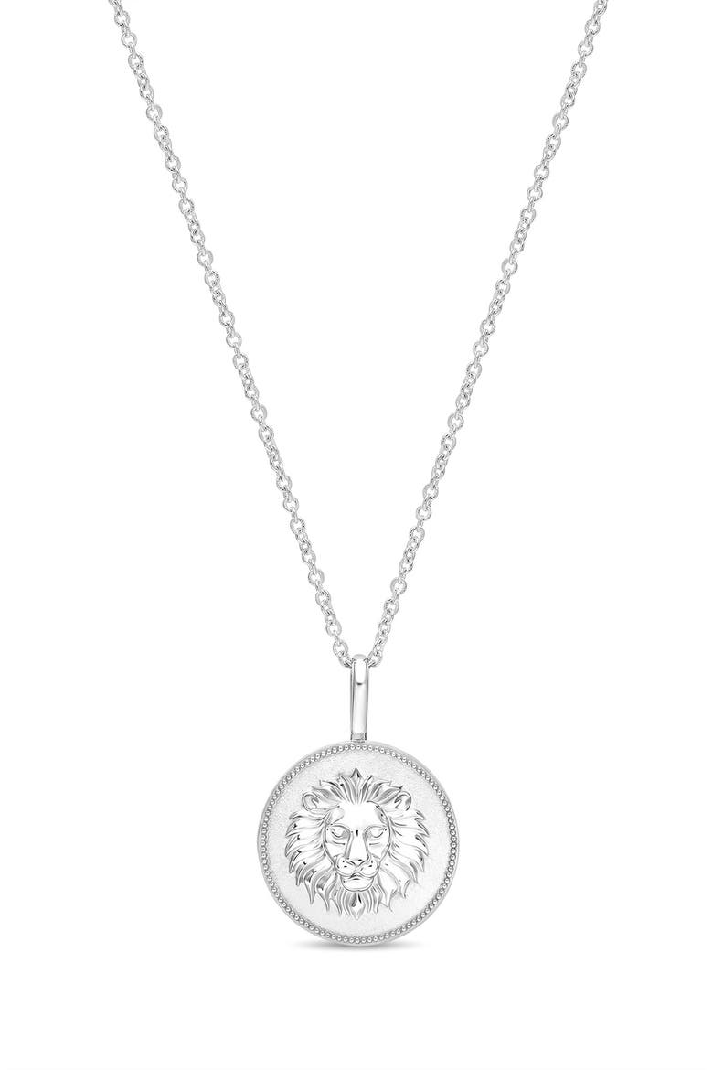 Lion Pendant in Sterling Silver – 12mm, Main, color, STERLING SILVER