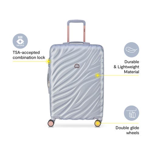 DELSEY PARIS DELSEY PARIS ALEXIS HARDSIDE  29-INCH LARGE CHECKED EXPANDABLE SPINNER LUGGAGE 