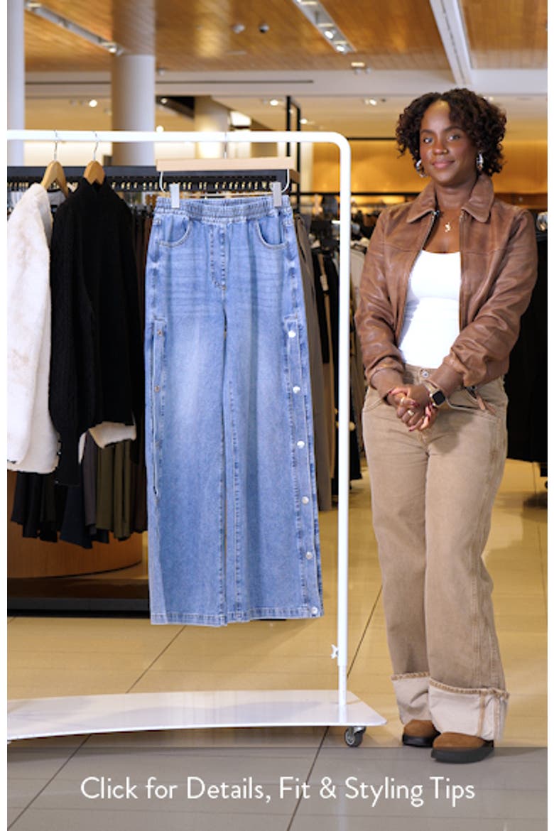 Keenie Side Snap Pull On Denim Pants video