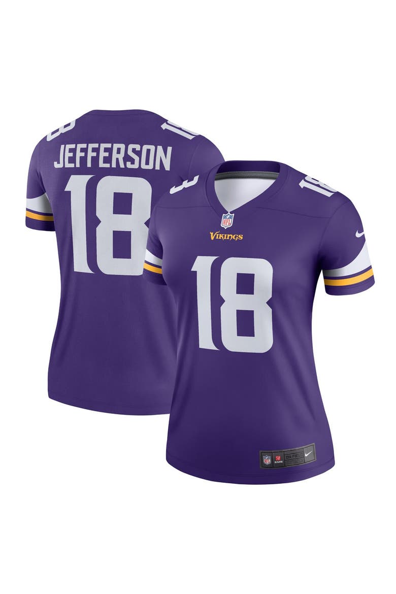 Women's Nike Justin Jefferson Purple Minnesota Vikings Legend Jersey, Main, color, Purple