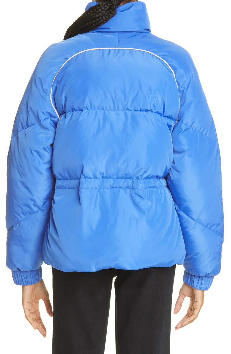Ganni Funnel Neck Recycled Polyester Puffer Jacket, Alternate, color, 