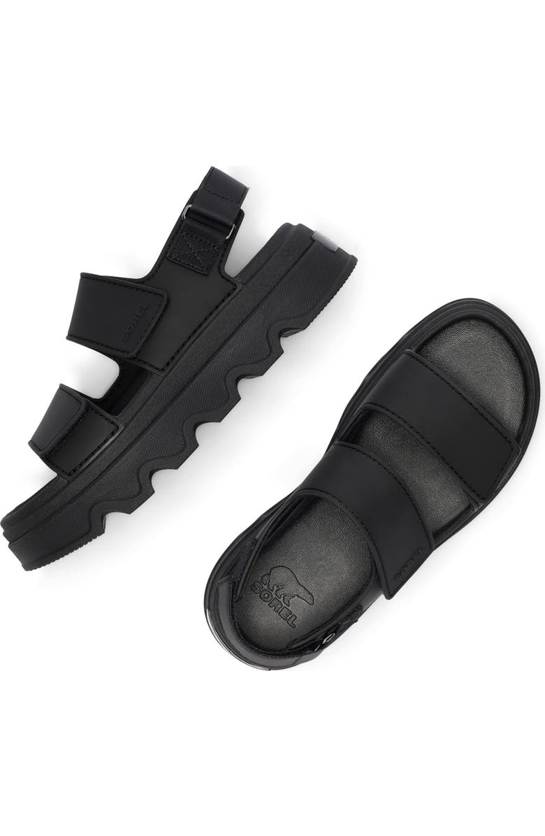 SOREL Kinetic<sup>™</sup> Sunchase Slingback Sandal, Alternate, color, Black/ Sea Salt