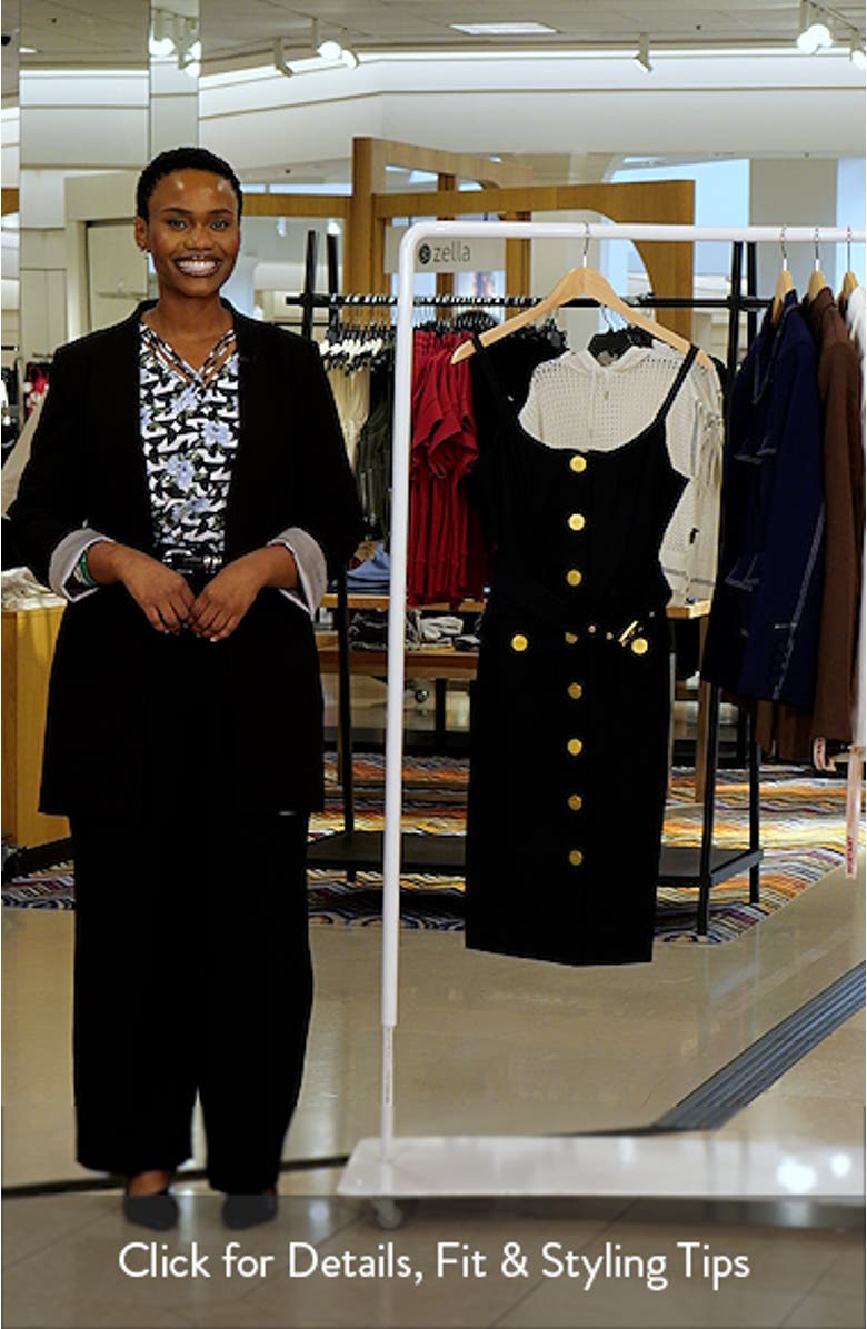 Ida Sleeveless Belted Stretch Cotton Dress, sales video thumbnail