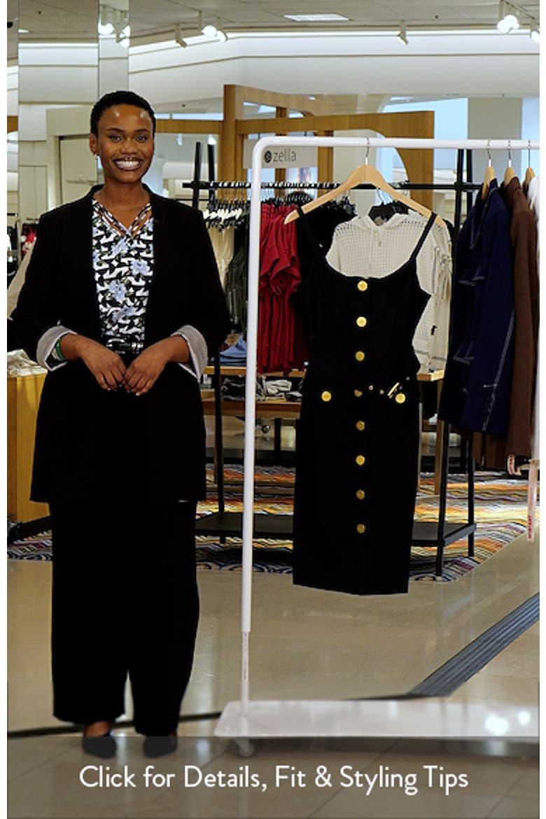 Ida Sleeveless Belted Stretch Cotton Dress video