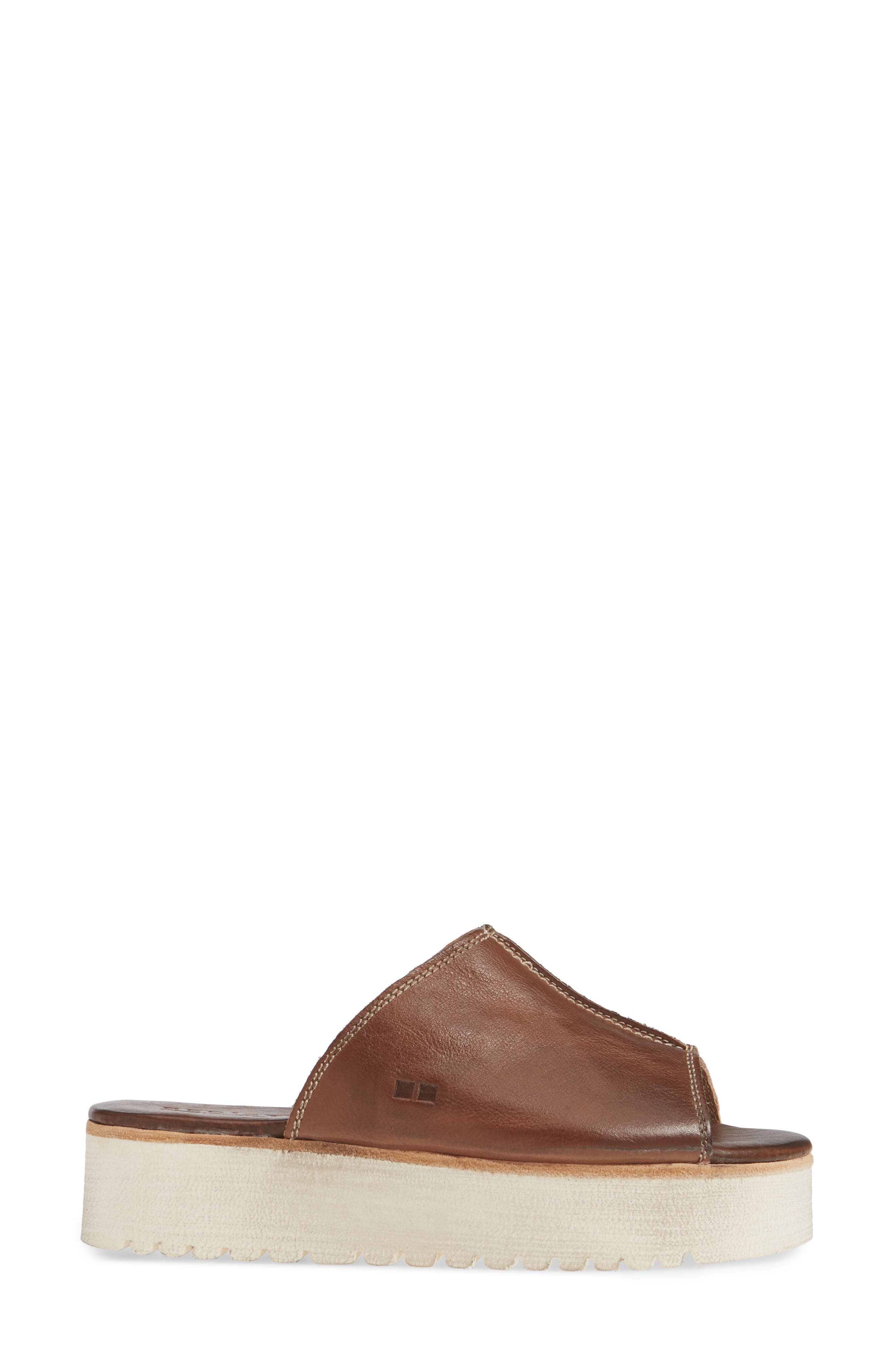 Fairlee II Platform Slide Sandal, Alternate, color, TEAK RUSTIC
