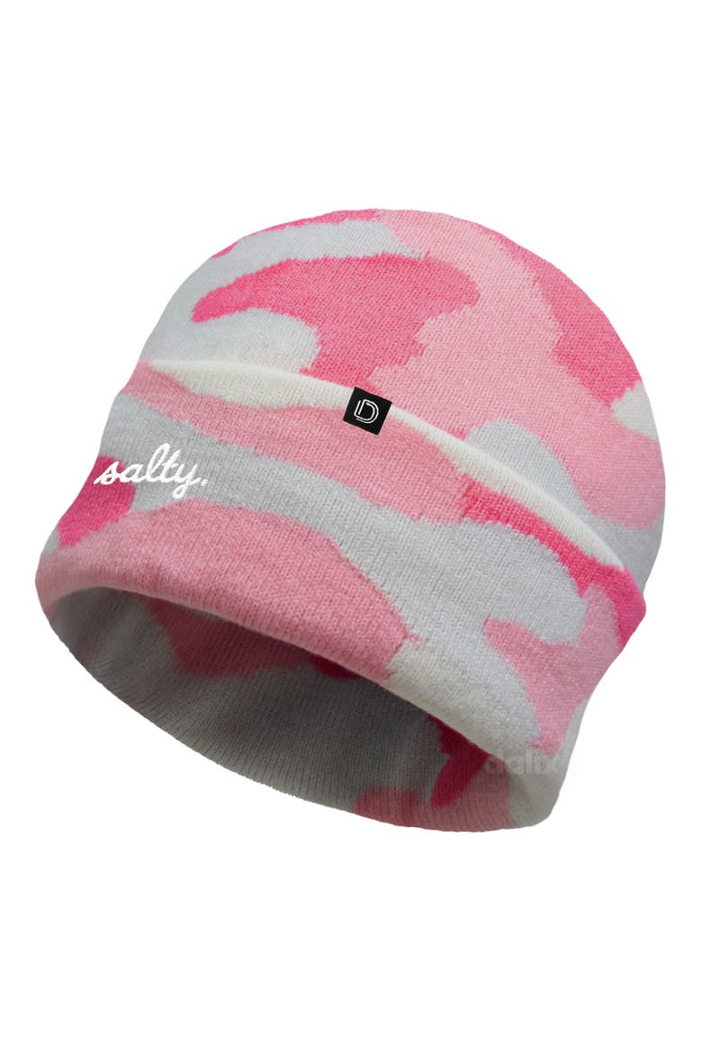 Salty Beanie Cap, Alternate, color, Pink Camo