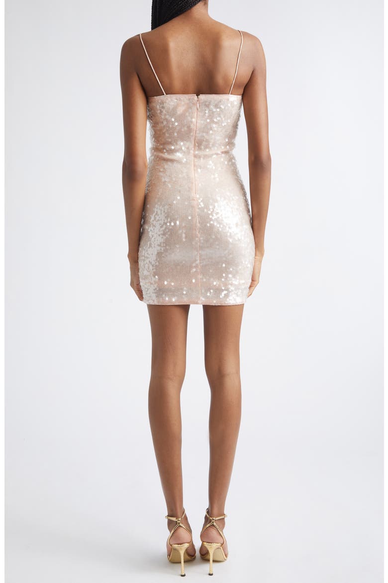 Delora Sequin Sleeveless Minidress, Alternate, color, ENGLISH ROSE