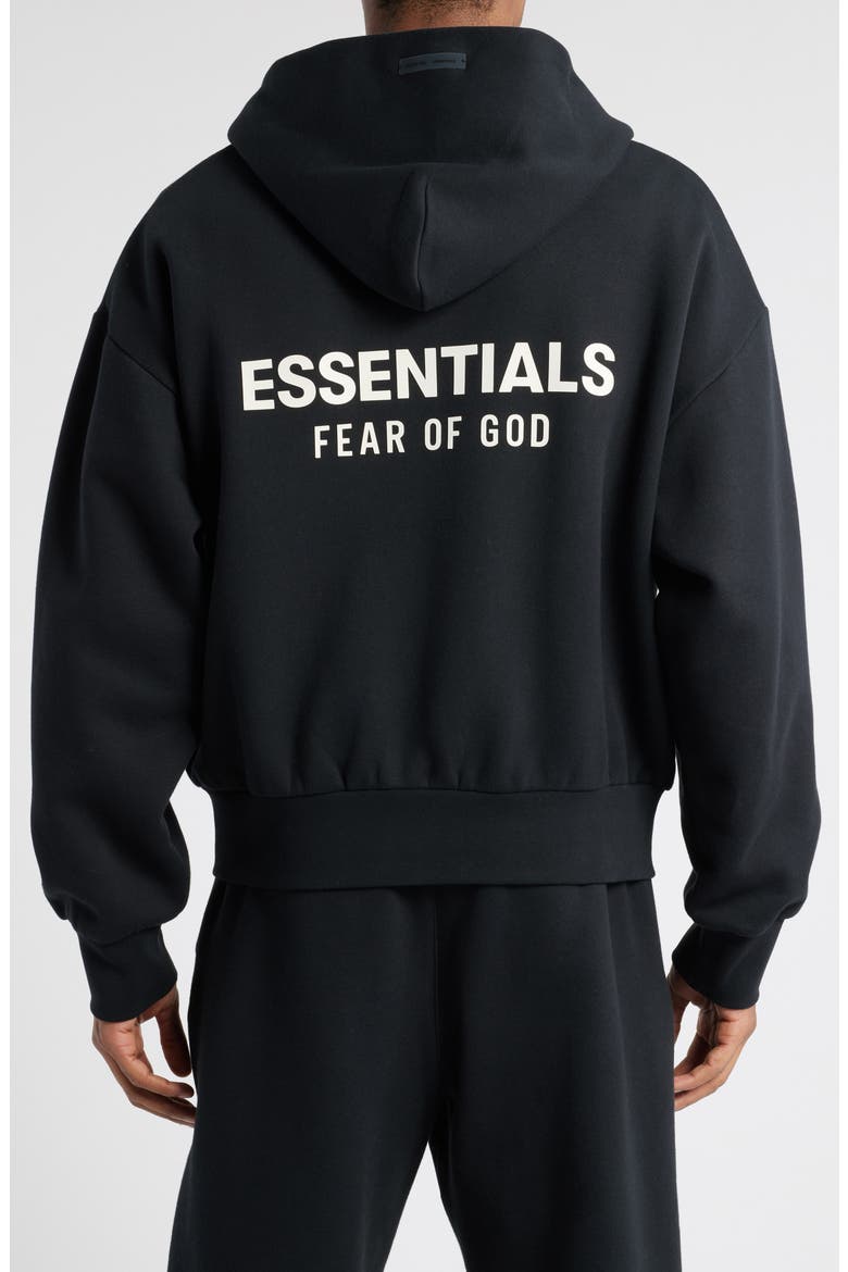 Fear of God Essentials Classic Logo Zip Hoodie (Men) | Nordstrom