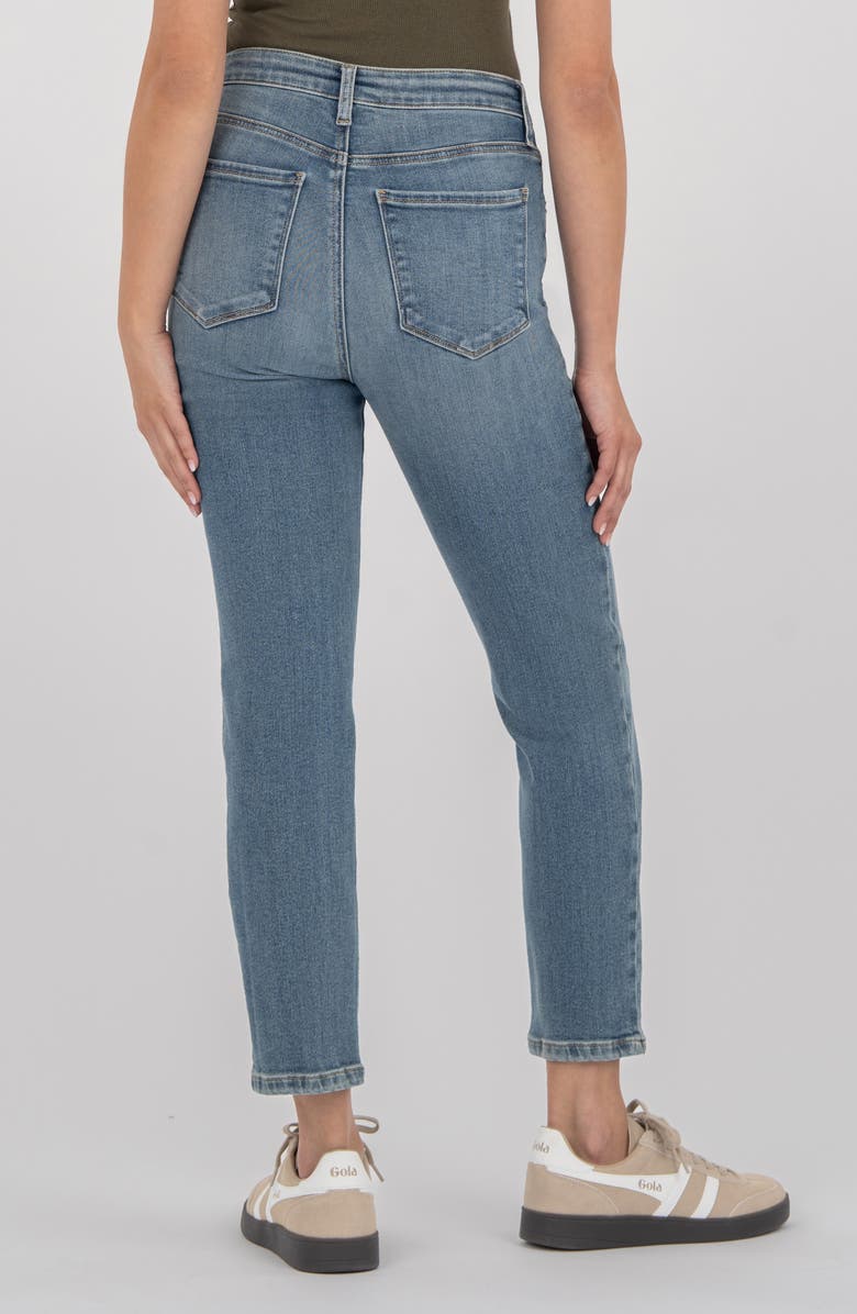 KUT from the Kloth Reese High Waist Ankle Straight Leg Jeans, Alternate, color, Ahead