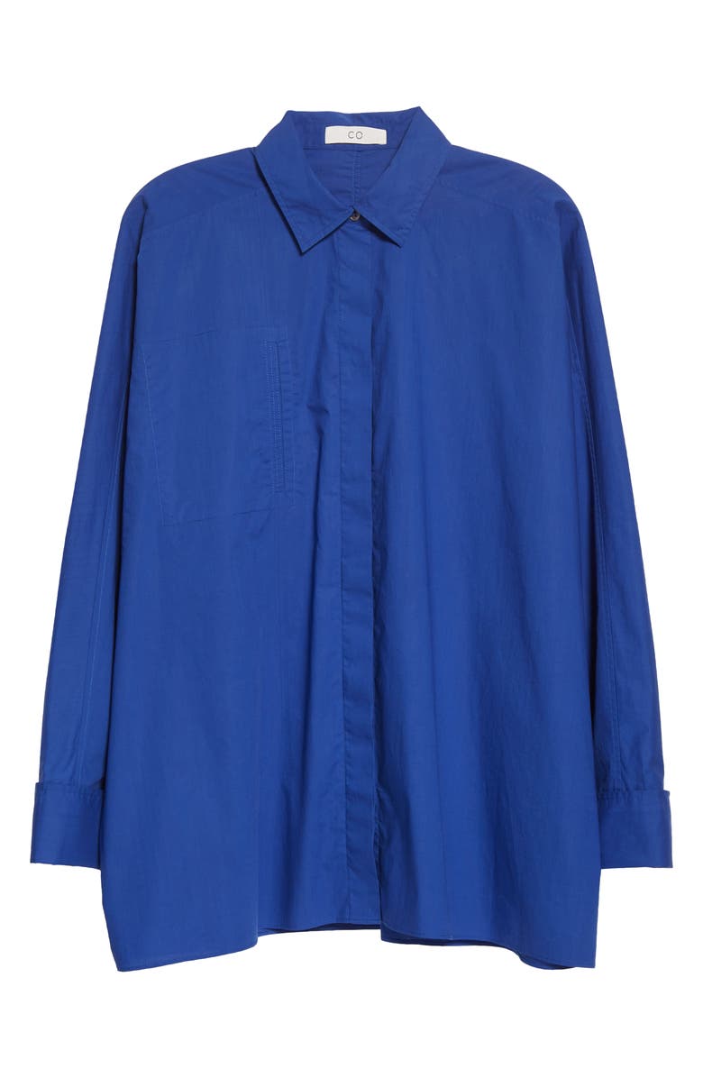 CO tton Button-Up Shirt, Alternate, color, 