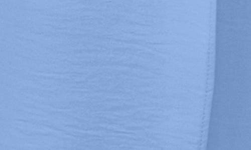 Cece Tie Front Overlay Wide Leg Pants In Blue Jay