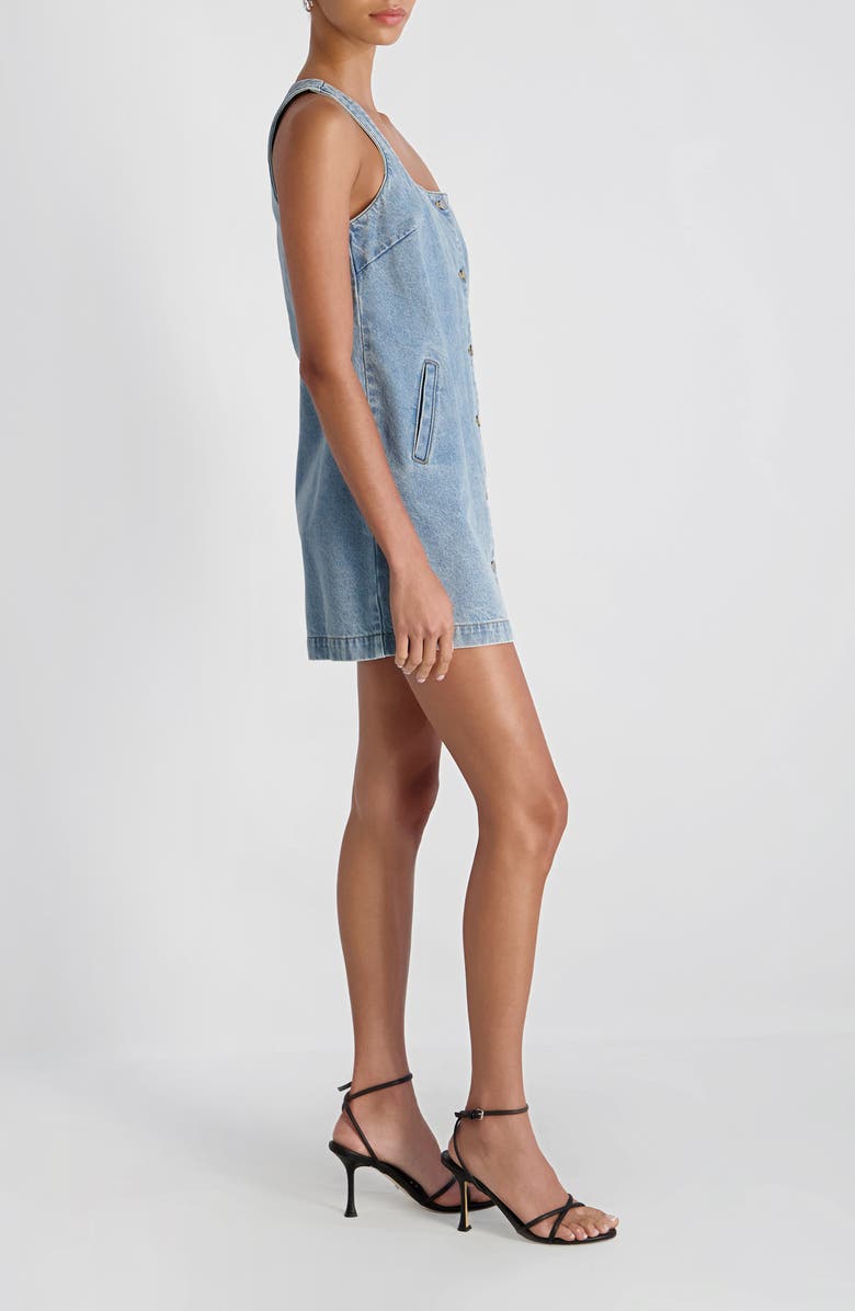 French Connection '90s Denim Minidress, Alternate, color, Blue Denim Wash