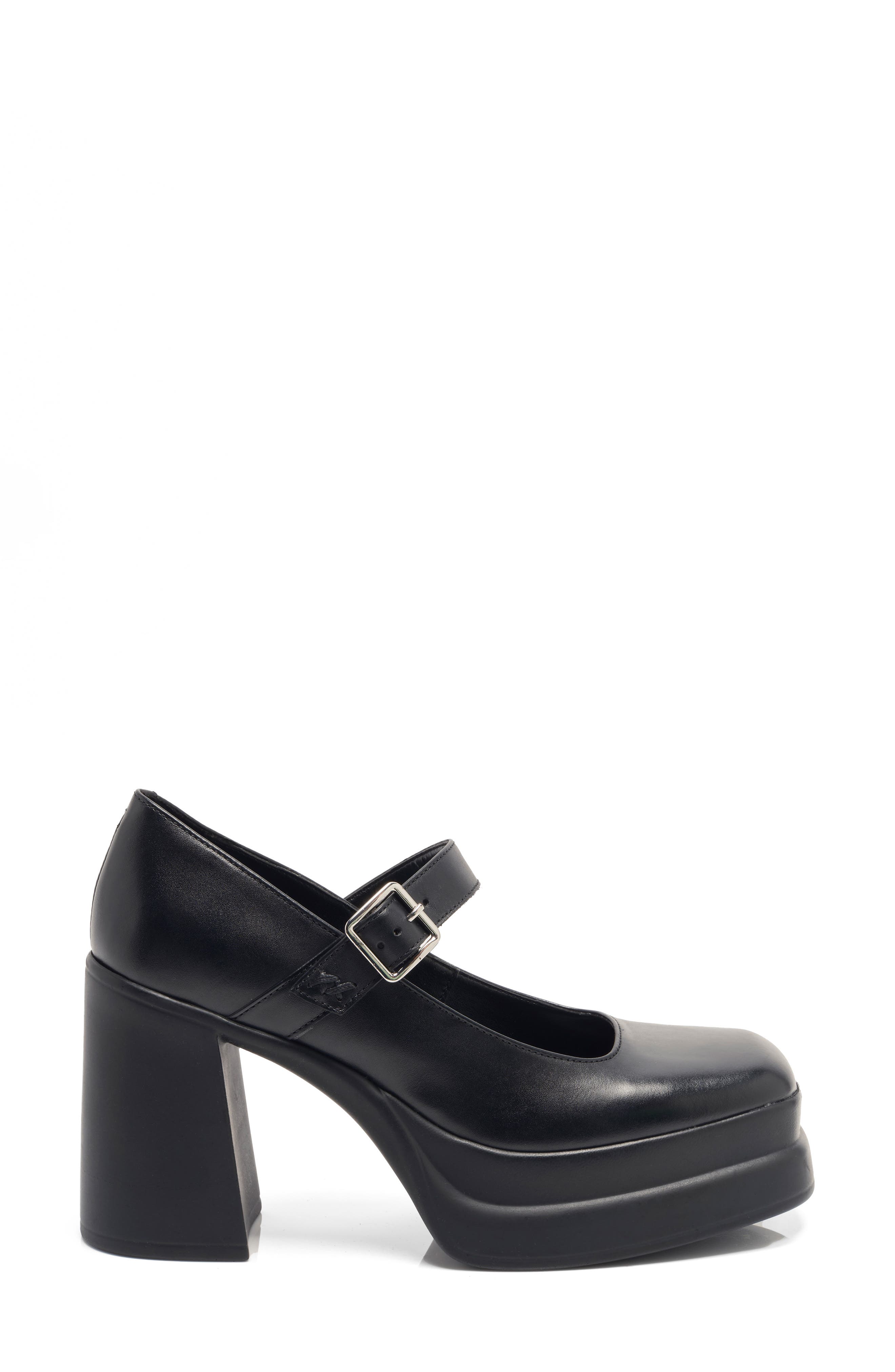 Free People Marais Platform Mary Jane Pump, Alternate, color, Black Leather