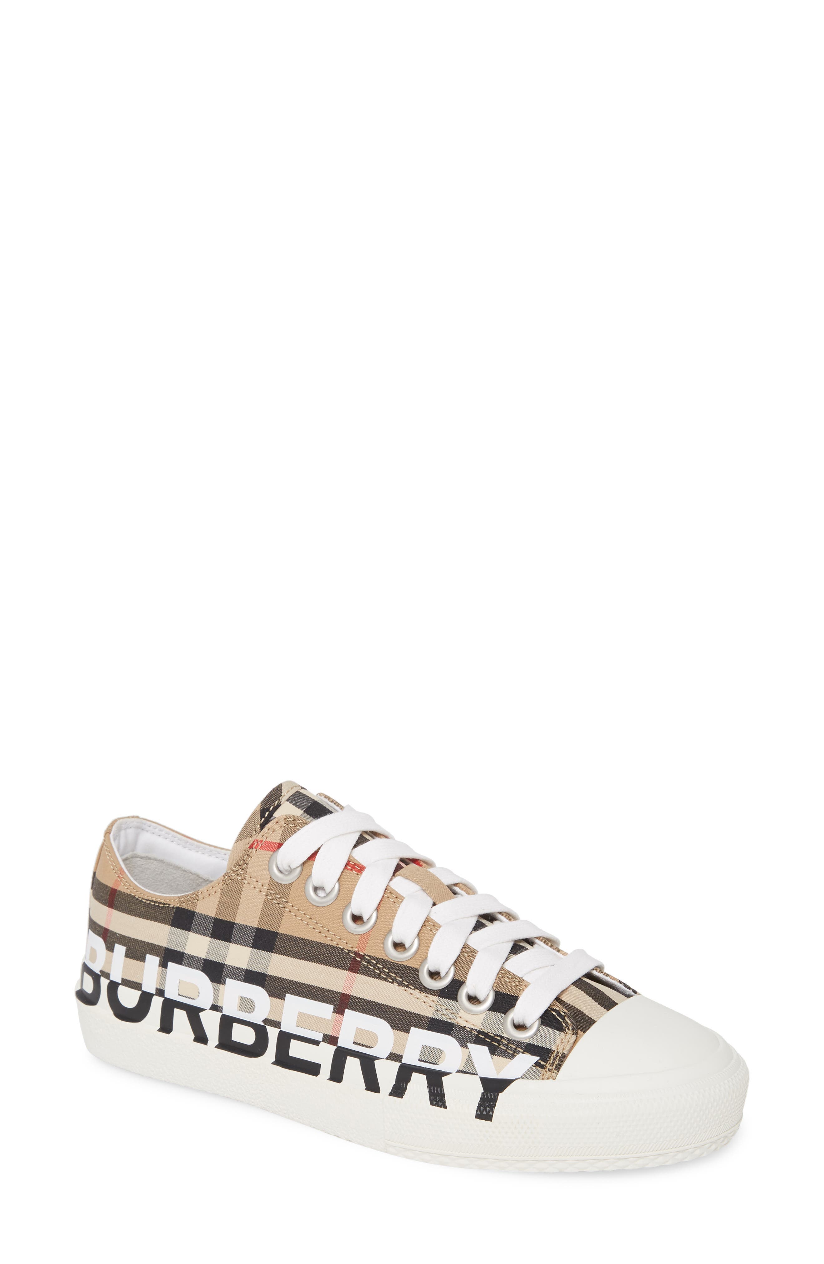 Burberry Logo Print Platform Sneaker, Main, color, 