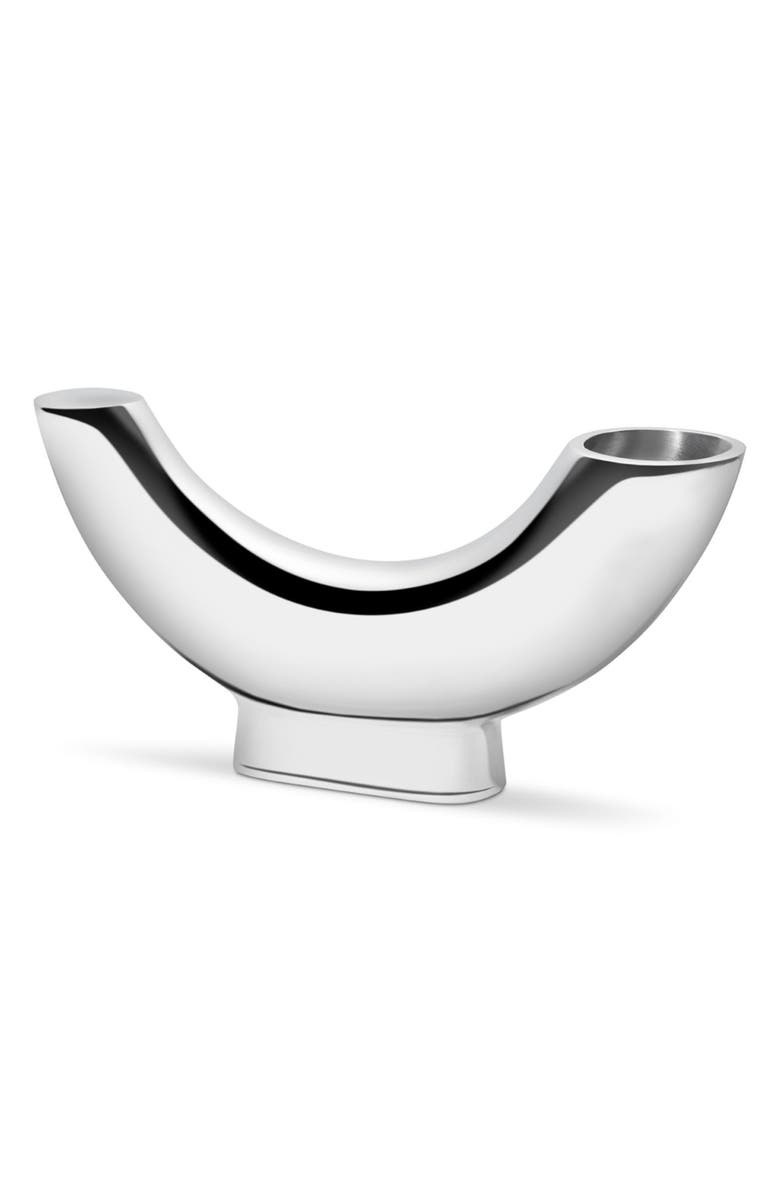 Nambé Solarium Half Moon Vase, Main, color, Silver